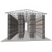 Самонесущий склад на паллетных стеллажах 12х39,5 м двухъярусный с одним перекрытием